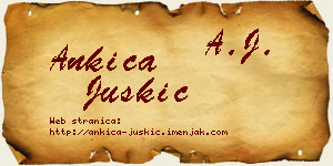 Ankica Juškić vizit kartica